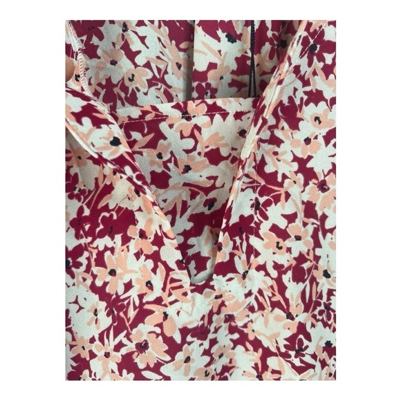 NYDJ Ditsy Floral Petal Short Sleeve Fairy Dust Floral Print Blouse Size S NEW - Picture 6 of 15